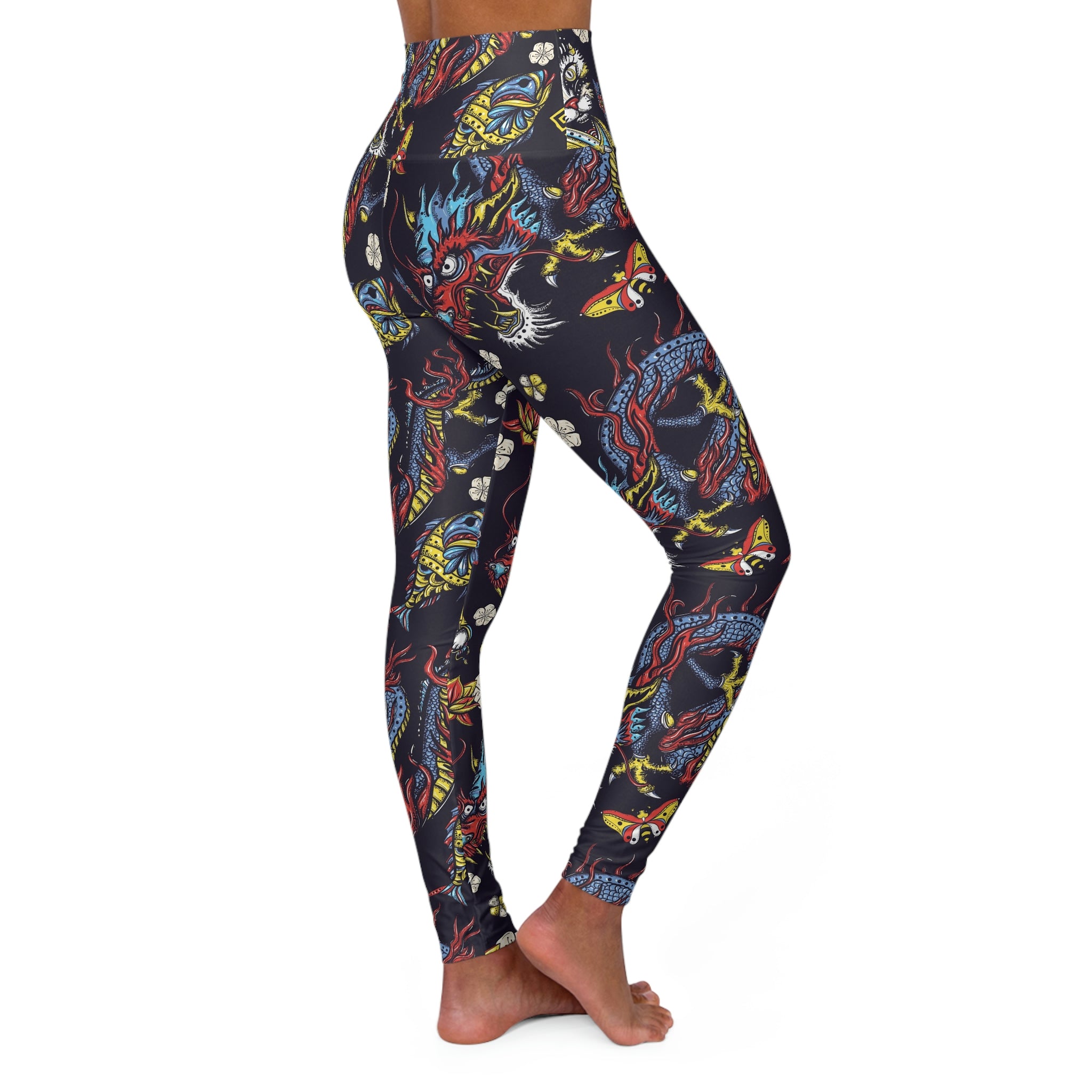 SHE REBEL - Flying Dragon Yoga Leggings